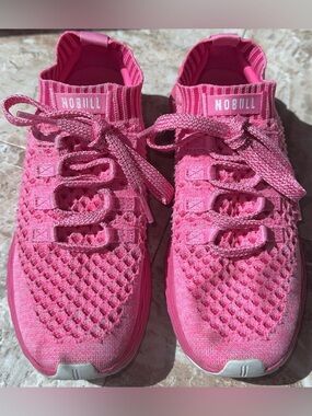 NOBULL Hot Pink Knit Training Sneakers